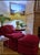 Burgundy Custom Lounge Chair & Ottoman Set in Burgundy by Dapha For Sale - Image 8 of 18