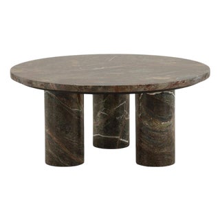 Brown Bidasar Marble Coffee Table For Sale