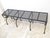 Mid-Century Modern Vintage Metal Bench For Sale - Image 3 of 3