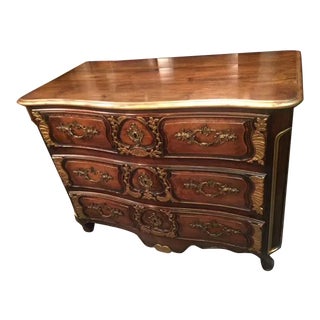 18th Century French Walnut Carved Commode For Sale