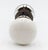 Unique antique passage door knob set featuring a white ceramic knob and a mercury glass knob. The rosettes have a nickel...