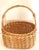 Tan Large Vintage Handwoven Rattan Easter Basket For Sale - Image 8 of 12
