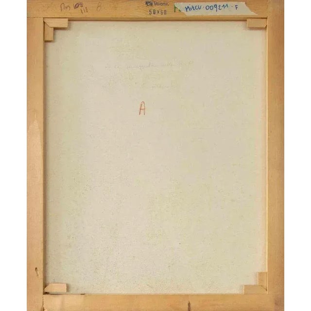 Alberto Gallerati, The 12.10 Walk, Oil on Canvas, 1970s For Sale - Image 4 of 5