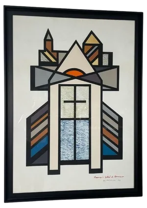 Guy Vandenbranden, Composition, Belgium, 1992, Painting