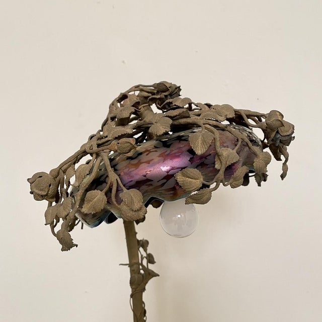 French Art Nouveau Table Lamp, 1910 For Sale - Image 4 of 18