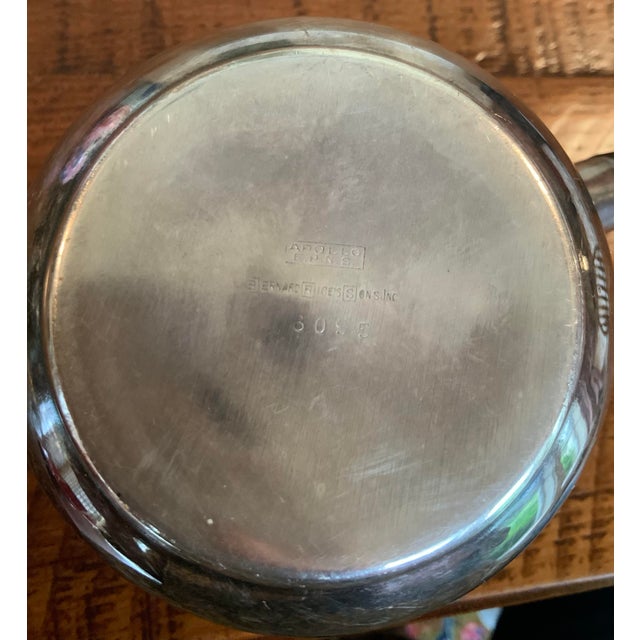 Hotel Silver Brandy or Cognac Warmer / Saucepan by Bernard Rice’s Sons. Also Elegant Serving Piece for Melted Butter or Gourmet Sauces.Vintage Barware For Sale - Image 10 of 11
