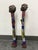 Cameroon Grassfields Bamileke Beaded Standing Figures, Pair For Sale - Image 4 of 12