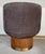Modern Global Views Modern Taupe Suede Brando Swivel Chair For Sale - Image 3 of 6