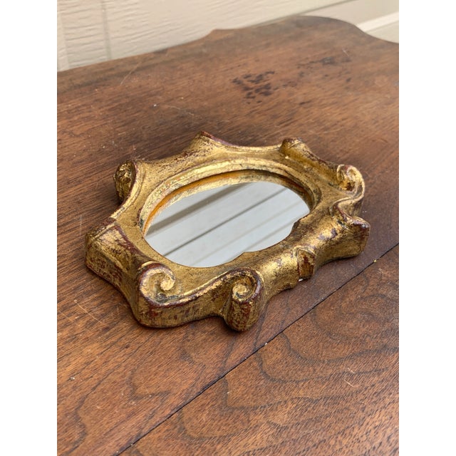 Baroque Italian Florentine Baroque Gold Giltwood Wall Mirror For Sale - Image 3 of 12