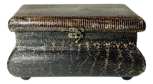 1970s Vintage Snakeskin Box Attributed to Maitland Smith