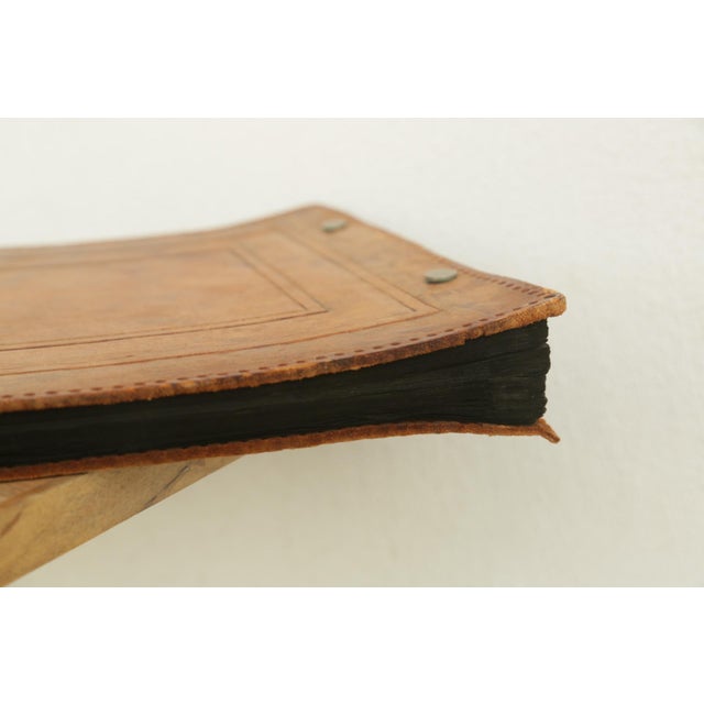 Art Deco 1940s Embossed Hand-Tooled Leather Photo Album or Scrapbook For Sale - Image 3 of 14