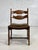 Brutalist Dining Chairs in Wood and Fabric by Guillerme et Chambron, 1950s, Set of 6 For Sale - Image 3 of 10