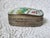 Metal Pink and Green Floral Porcelain Metal Box For Sale - Image 7 of 9