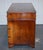 Vintage Military Campaign Twin Pedestal Desk in Yew Wood For Sale - Image 15 of 18