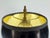Vintage Hollywood Regency Antique Brass Candlestick Table Lamp With Black Shade For Sale - Image 11 of 13