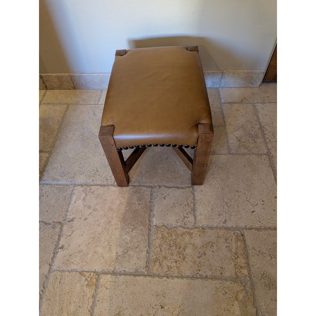 Mission Classic Eastwood Chair and Footstool For Sale - Image 13 of 15