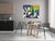 Secrets of the Peaceful Atom features a dynamic interplay of bold colors and fluid shapes that evoke a sense of energy and...