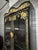 Vintage Korean 1960's Black Lacquer Chinoiserie Display Cabinet With Gilt Relief – 80” Tall Curio Vitrine For Sale - Image 10 of 10