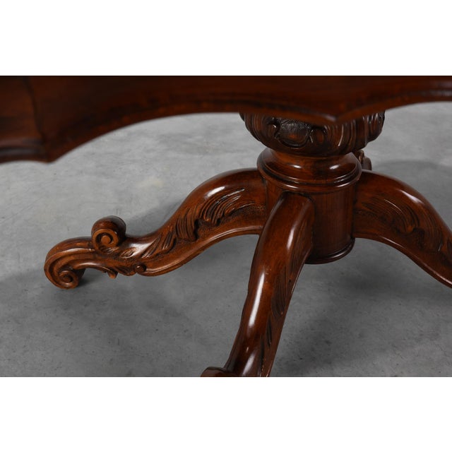 Victorian Cherrywood Oval Coffee Table, England, 1850s For Sale - Image 10 of 11