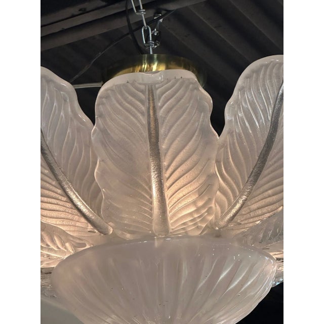 Murano Leaf Flush Mount For Sale - Image 4 of 6