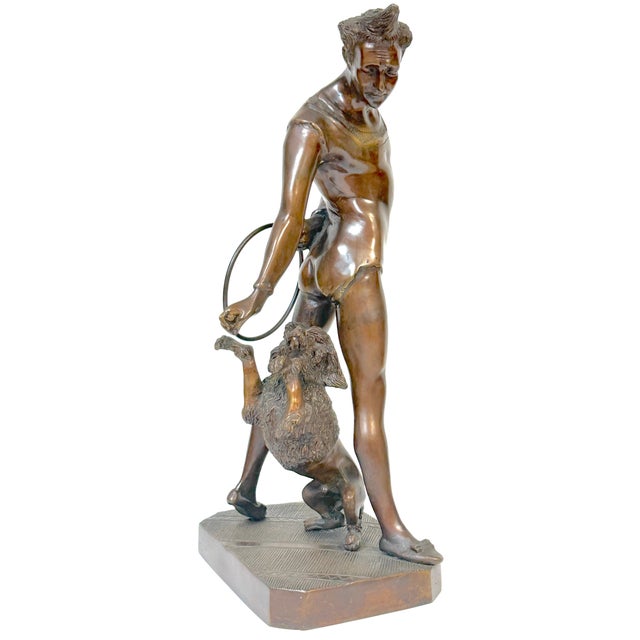 Bronze Sculpture "Get Up" After Georges Petit de Chemellier, 20th Century Bronze Sculpture "Get Up" After Georges Petit de...