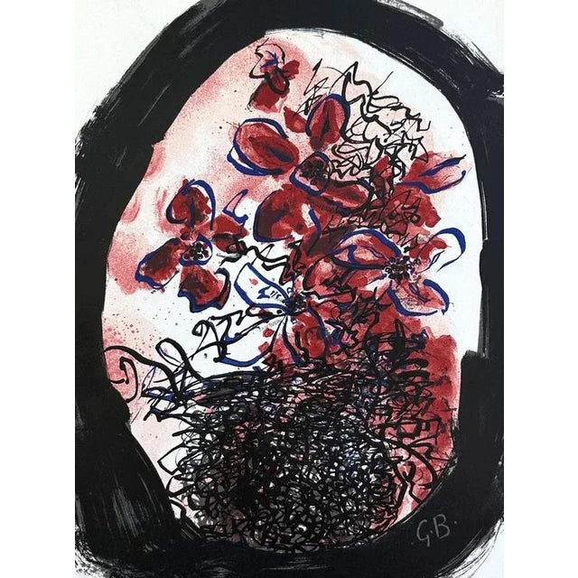 Georges Braque Bouquet of Flowers, 1961 Original six-color lithograph Signed in the plate Printed in the Mourlot workshops...
