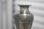 Gray Art Nouveau Ornate Pewter Vase, France, 1920s For Sale - Image 8 of 11
