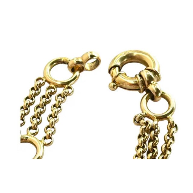 Late 20th Century 14k Gold Charm Bracelet Vintage For Sale - Image 5 of 10