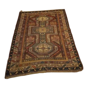Antique Geometric Shirvan Rug
