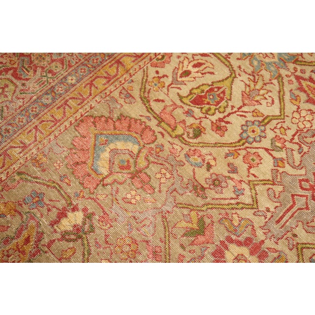 Large Antique Mahal Rug - 8'4" x 16'3" For Sale - Image 4 of 14