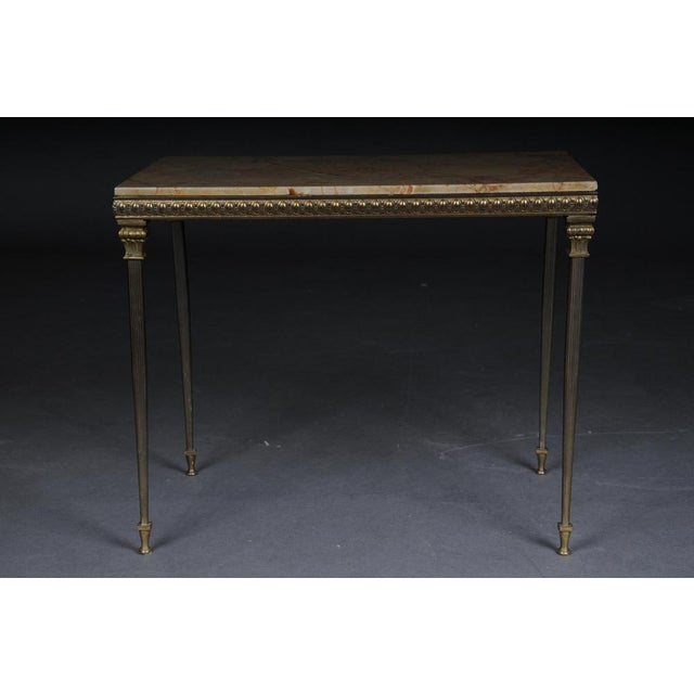20th Century Louis XVI Side Table in Brass For Sale - Image 3 of 17