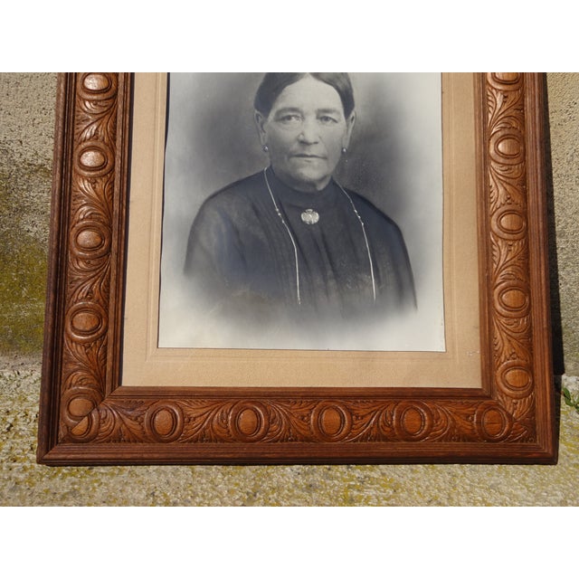 Wood Vintage Photo Frame in Wood, 1920s-1940s For Sale - Image 7 of 11