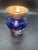 English Vintage Wittig Hadamar 1919 ERWi Echt Gold Cobalt Blue Crystal Vase Hand Painted For Sale - Image 3 of 4