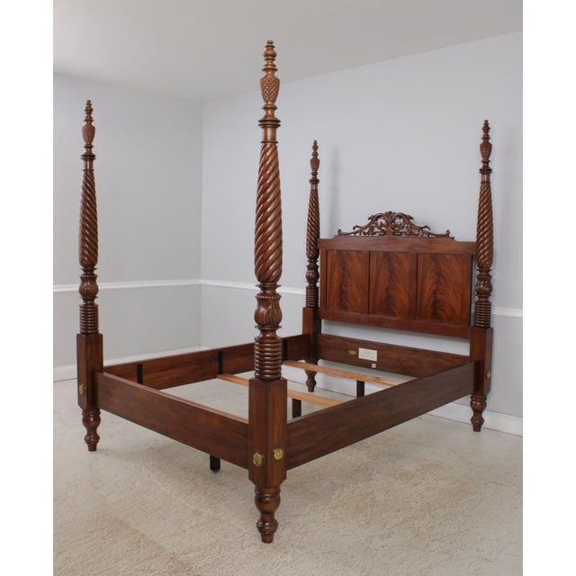 Traditional Stickley Queen Size Antiquities St Croix Poster Bed For Sale - Image 3 of 18