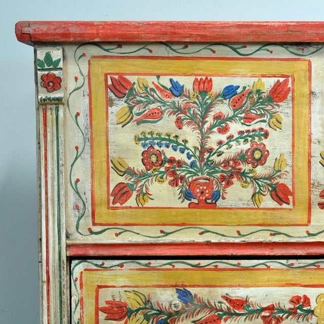 Folk Art Bridal Chest, 1950 For Sale - Image 9 of 13