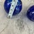 Pair of VTG Bohemia Cobalt Blue Swans Artist Etched Crystal Vase Rose Bowls 4" For Sale In San Francisco - Image 6 of 8