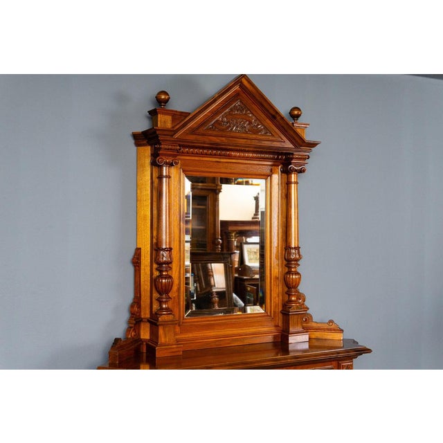 Wilhelminian Pine Mirror Cupboard For Sale - Image 3 of 18