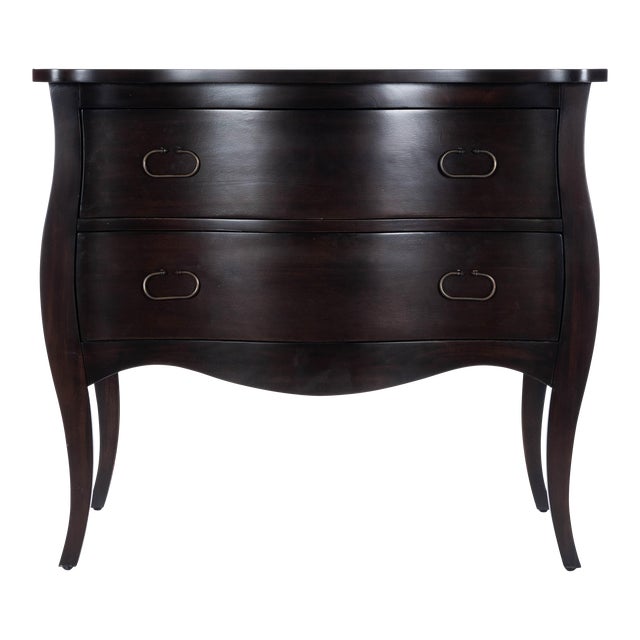 Rochelle 2 Drawer Chest, Dark Brown For Sale