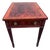 Late 20th Century Hekman Crotch Mahogany Side Table For Sale