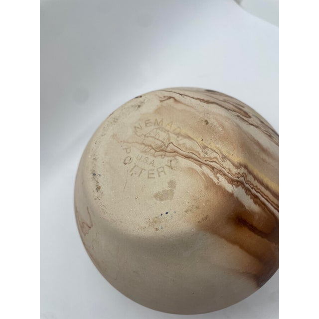 Mid 20th Century Nemadji Indian Swirl Pottery Vase For Sale - Image 4 of 4