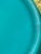 Glass Art Glass Vase -Vintage Mid Century Tall Turquoise Cerulean Blue Frosted (Sea Glass) For Sale - Image 7 of 8