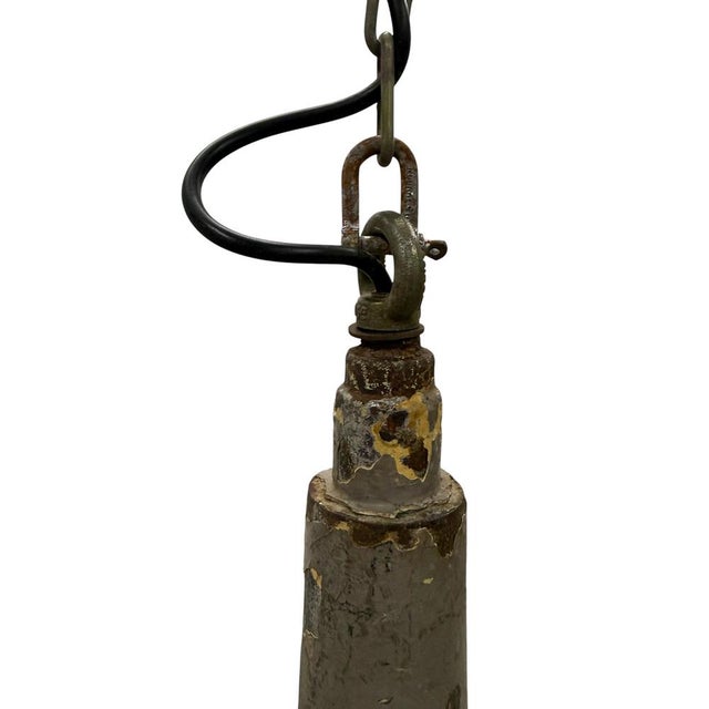 Vintage Industrial Mirrored Pendant Light by Esla, 1920s For Sale - Image 6 of 14