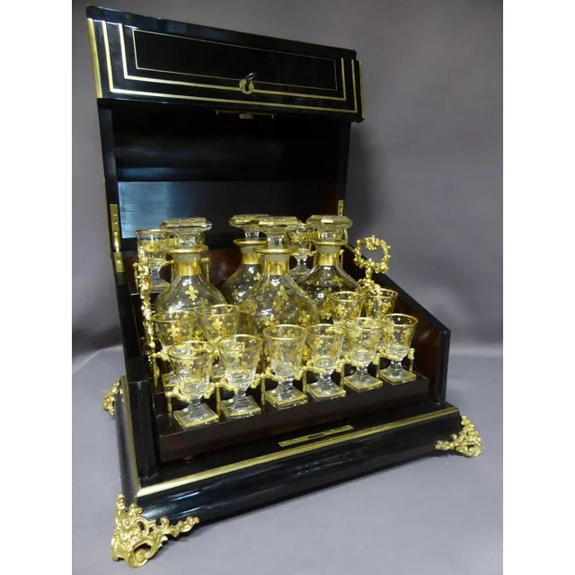 Napoleon III Liqueur Cellar, Set of 16 For Sale - Image 4 of 6