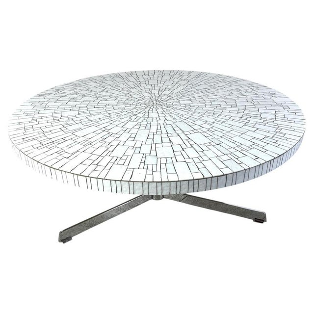 Vintage Ceramic Mosaic Coffee Table attributed to Heins Lilienthal, 1960s For Sale - Image 12 of 12