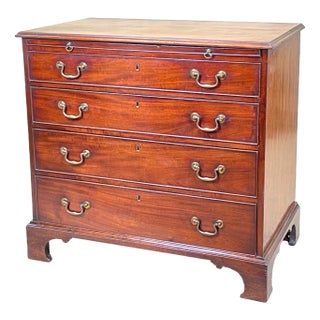 18th Century Georgian Mahogany Chest with a Slide, 1760 For Sale