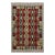 1990s Kilim Beige Red Wool Rug - 3'3" X 4'11" For Sale