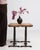 1970s Pair Of Oak Side Tables With Iron Base For Sale - Image 9 of 15