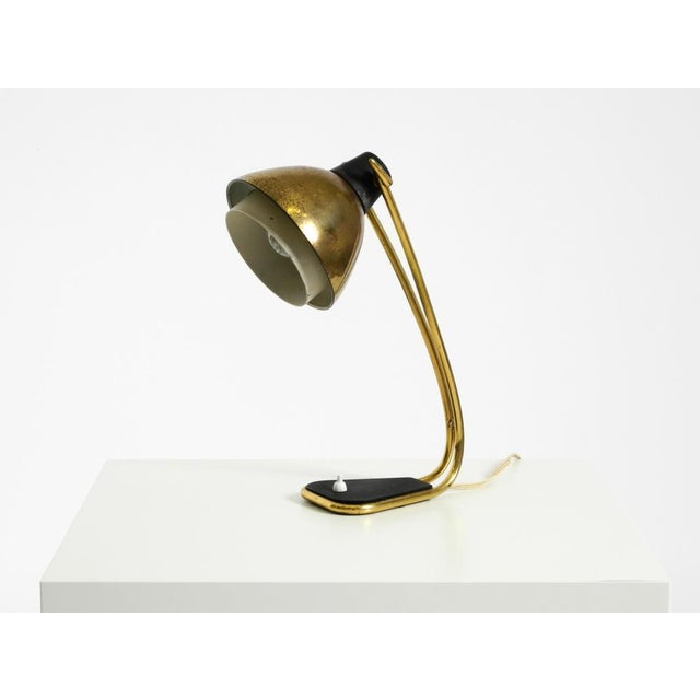 Large Mid-Century Modern Brass Table Lamp, 1950s For Sale - Image 4 of 18