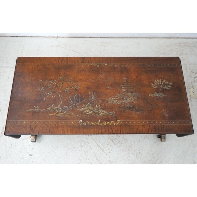 Hekman Chinoiserie Decorated Dropleaf Coffee Table For Sale - Image 15 of 17