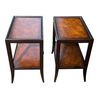 Pair of Woodbridge Chairside Tables For Sale